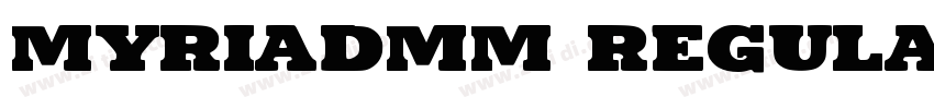 MyriadMM Regular字体转换